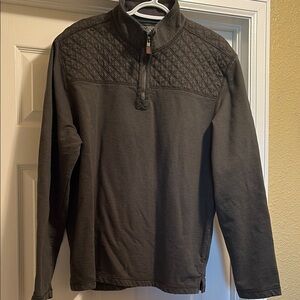 G.H. Bass & Co. Quilted Pullover in Dark Green, Men’s XL